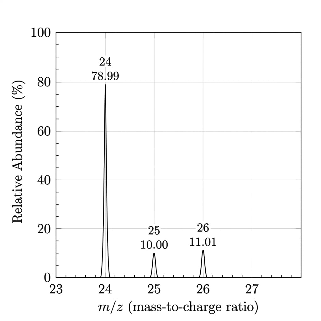 Mass spectrometry of magnesium isotopes — AP Chemistry